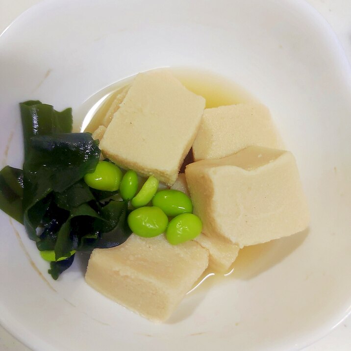 高野豆腐をポン酢で